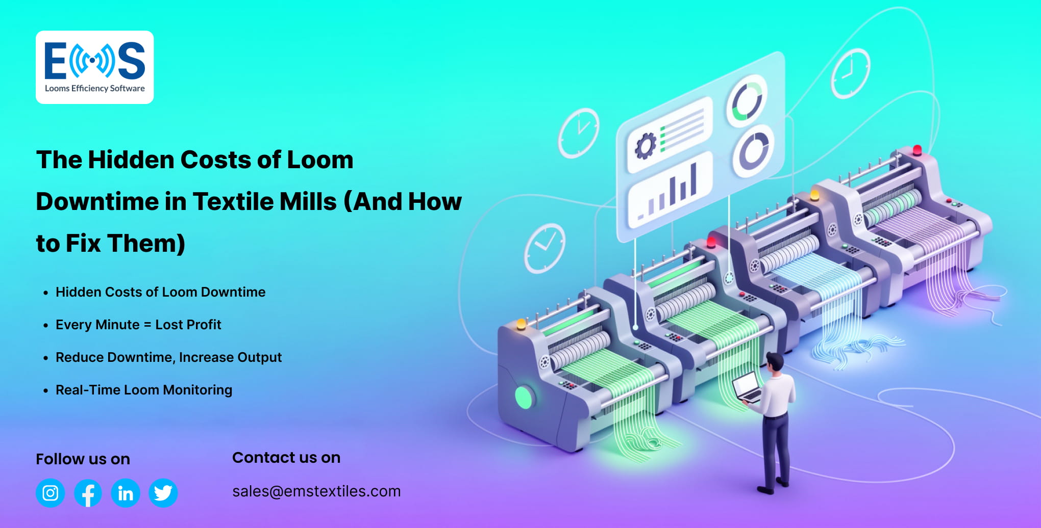 Loom downtime in textile mills